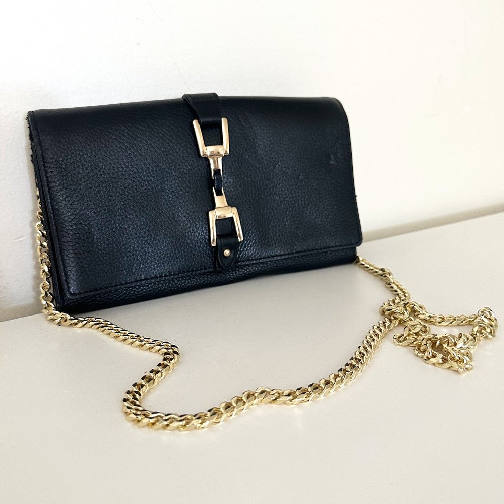 Sam Edelman Gigi Shoulder Bag in Black Leather